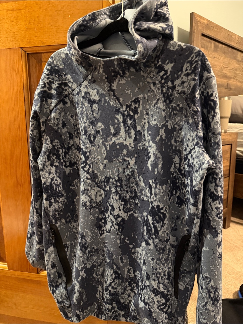 Kidβs Blue Camouflage Pullover Hoodie